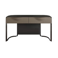 OJDHNJKNJ Dressing Table Dresser Bedroom Modern Minimalist Dresser Glass Top with Metal Support Feet with Drawers Dressing Table with Mirror(C,150CM)