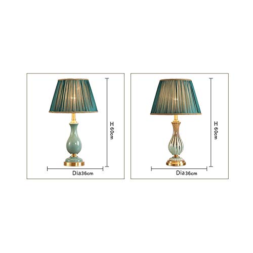 Copper Ceramic LED Table Lamp for Living Room & Bedroom