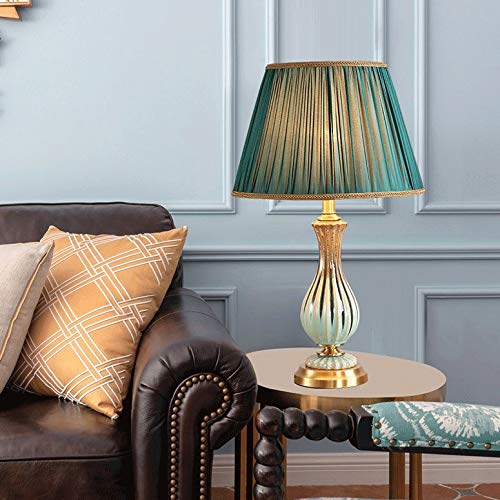 Copper Ceramic LED Table Lamp for Living Room & Bedroom
