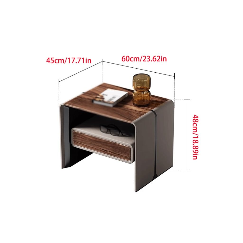 Home Nightstand Bedside Table Modern Light Luxury Bed Side Nightstand
