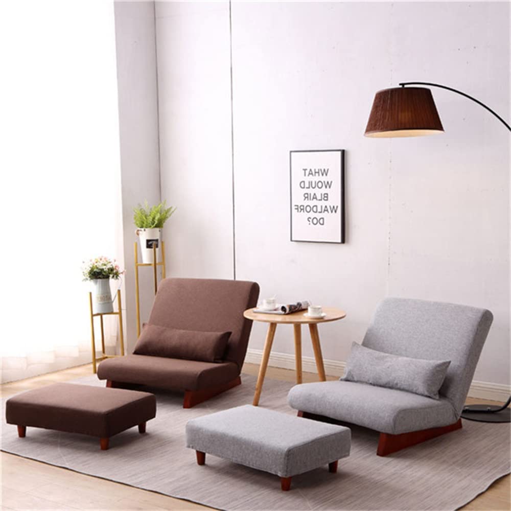 KLNBV Home Work Chair Floor Folding Single Sofa Chair Lounge Recliner Occasional Accent Chair for Living Room Furniture