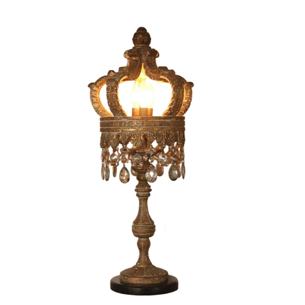 Vintage French Country Table Lamp for Villa Accent Lighting