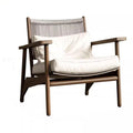 Mid Century Modern Lounge Chair,Solid Wood Frame Vintage Accent Chair with Thick Cushion and Inclined Back,Recliner for Living Room