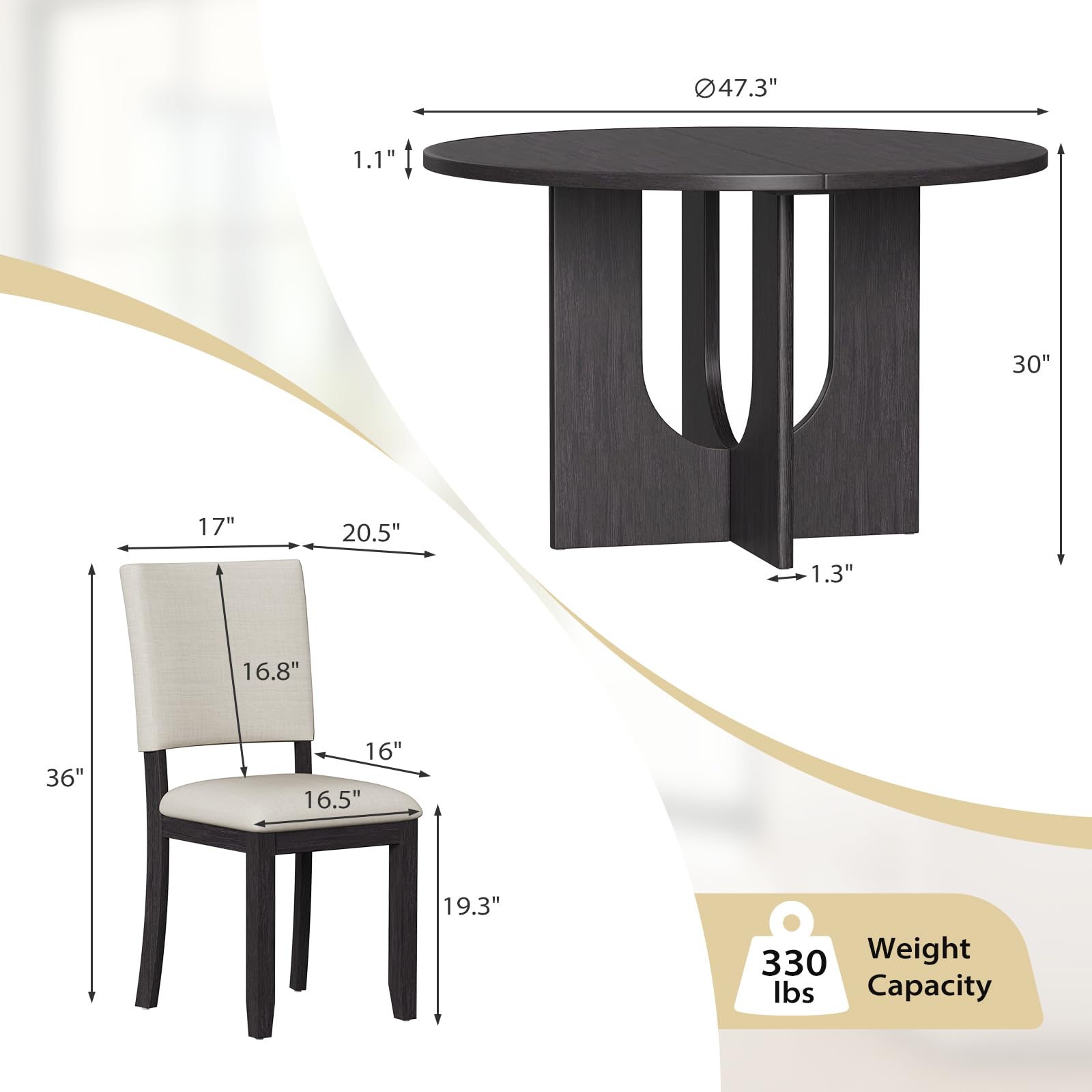 Zevemomo Dining Table Set