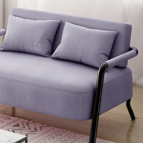 RFBXZPTADNU Multi-Color Compact 2 Seater Loveseat Sofa, High Density Sponge Padded Fabric Double Couch, Decor Mini for Narrow Space Apartment Bedroom Office