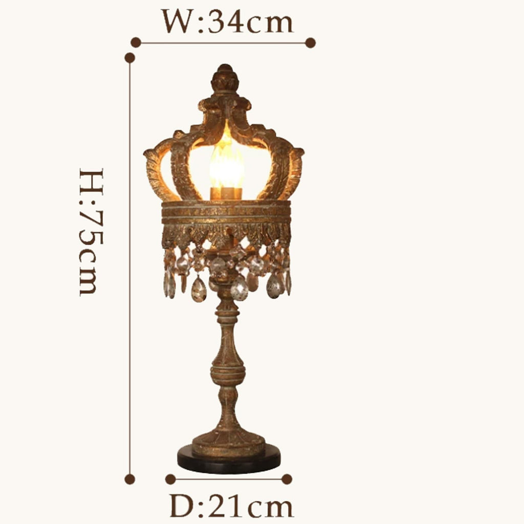Vintage French Country Table Lamp for Villa Accent Lighting