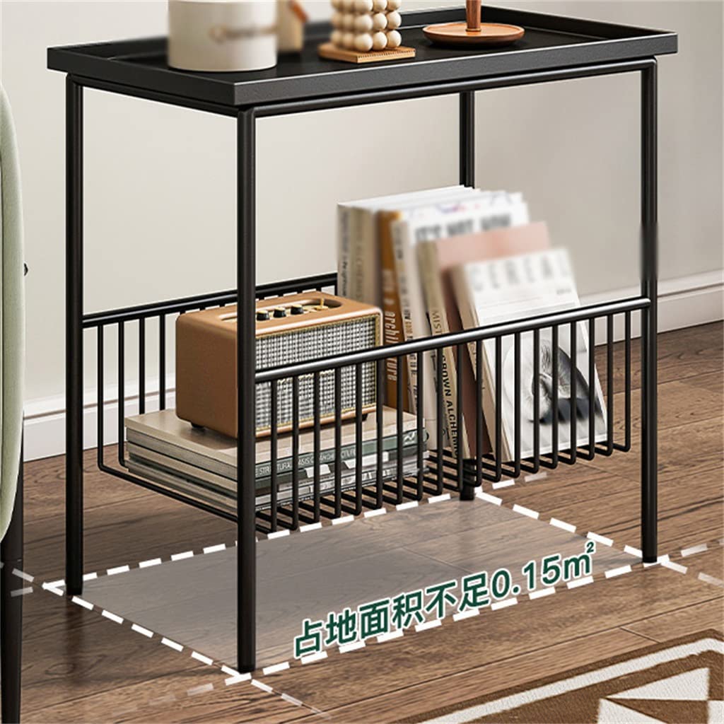 Coffee Table Sofa Side Table Home Small Apartment Living Room Sofa Cabinet Side Cabinet Bedroom (D 50 * 25 * 55cm)
