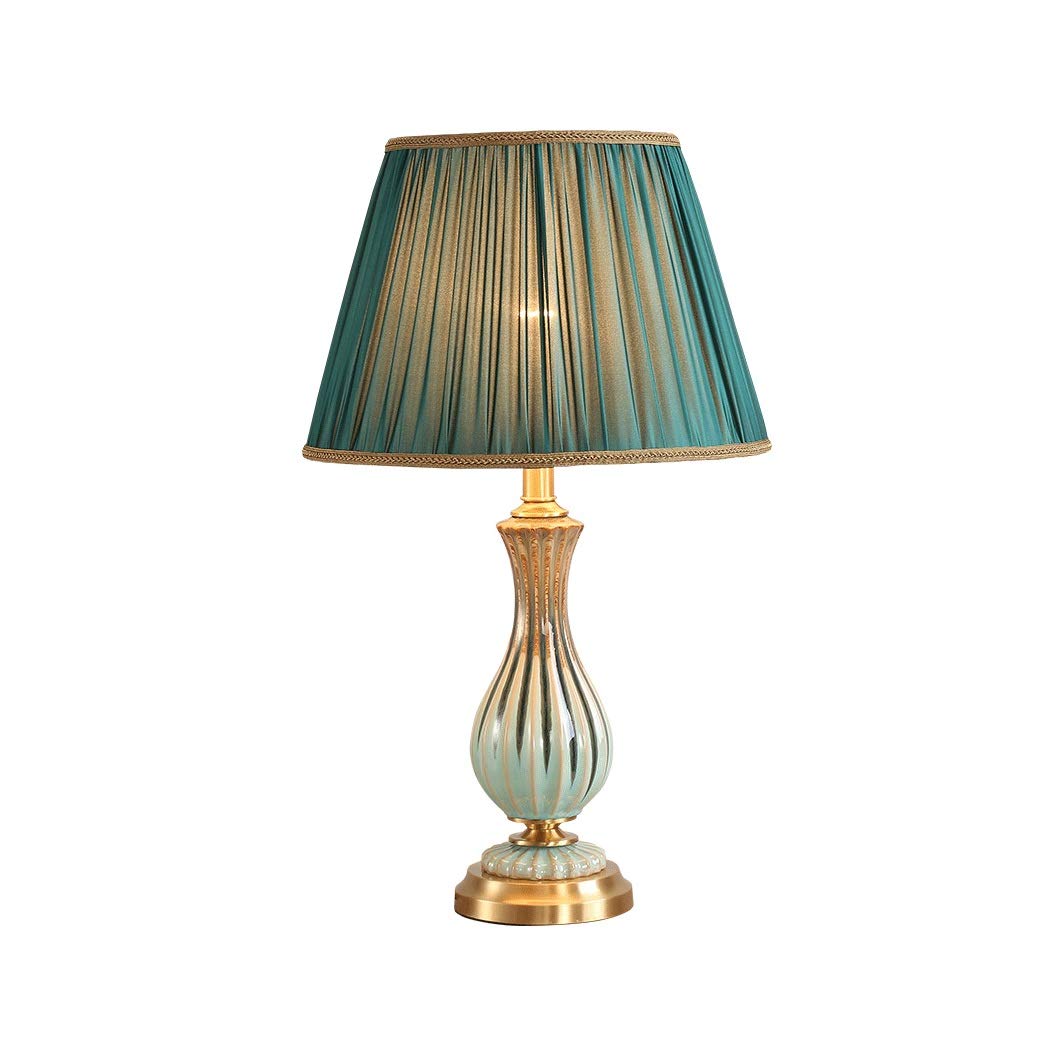Copper Ceramic LED Table Lamp for Living Room & Bedroom