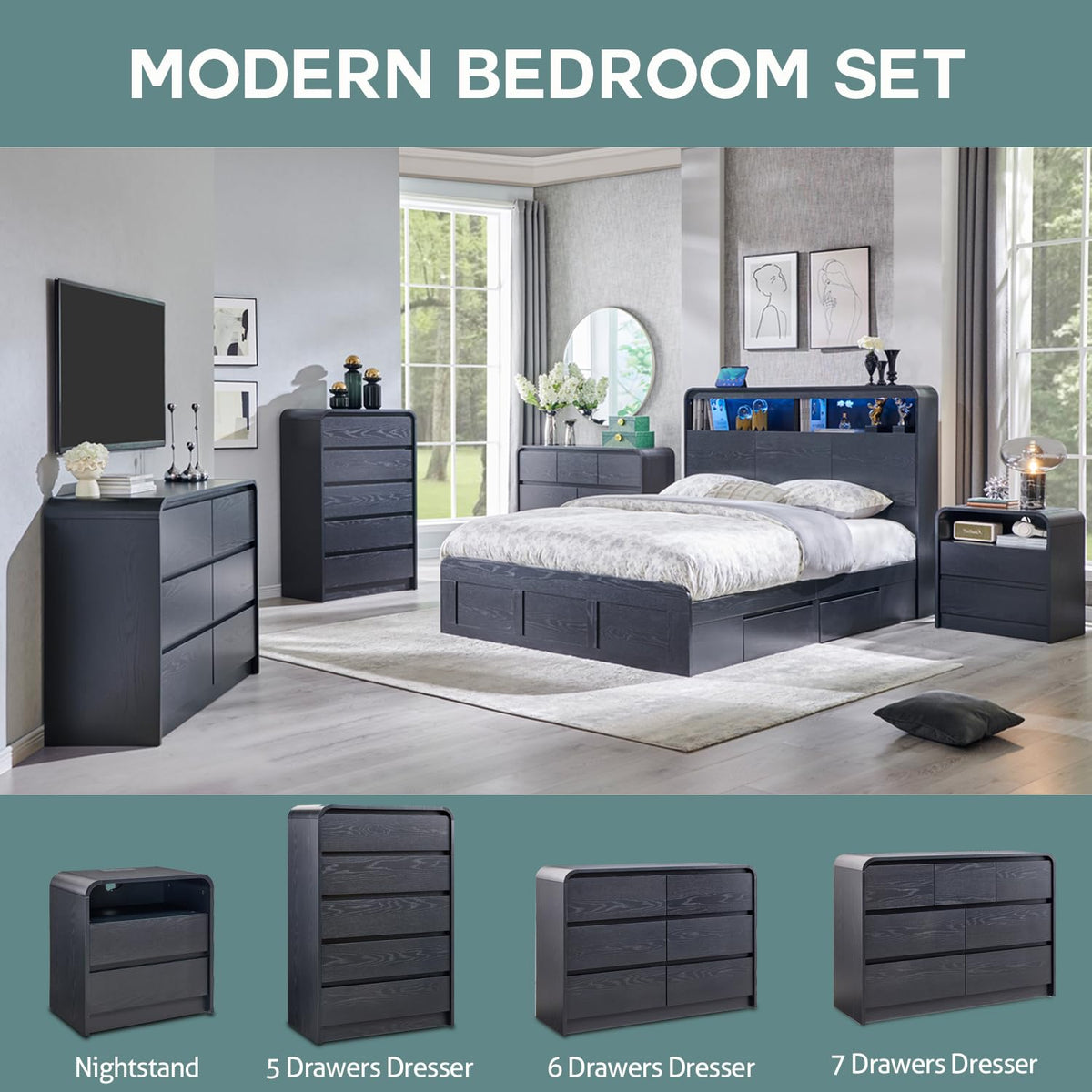 Aitjunz Modern Dresser for Bedroom