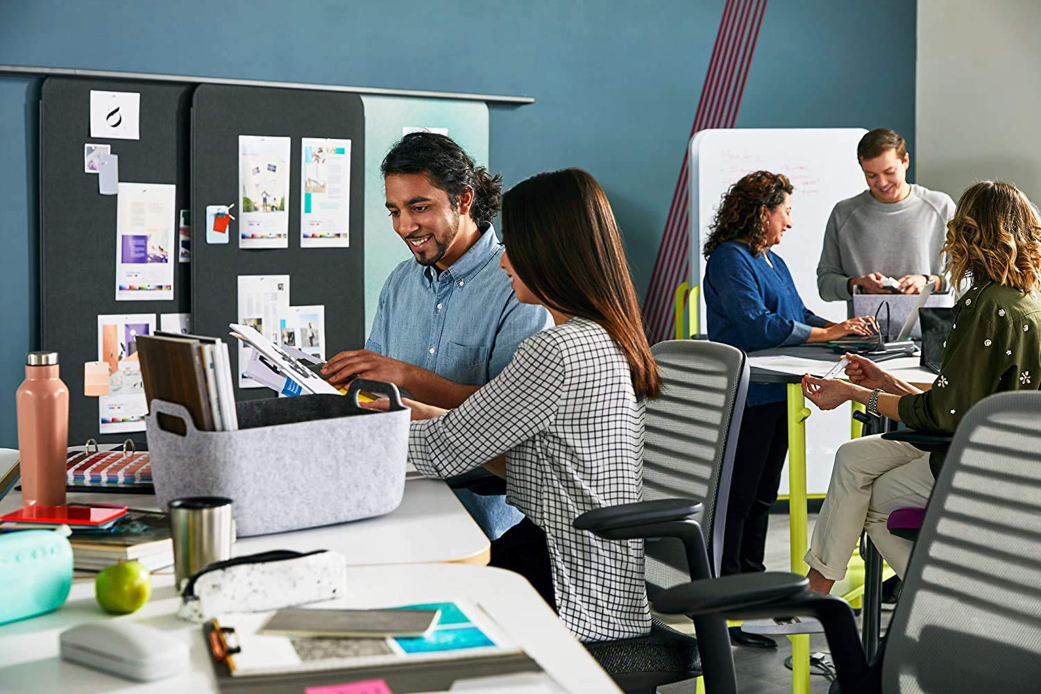 Steelcase Series 1 Office Chair - Ergonomic Work Chair with Wheels for Carpet & Hard Flooring - Helps Support Productivity - Weight-Activated Controls, Back & Arm Support - Easy Assembly - Licorice