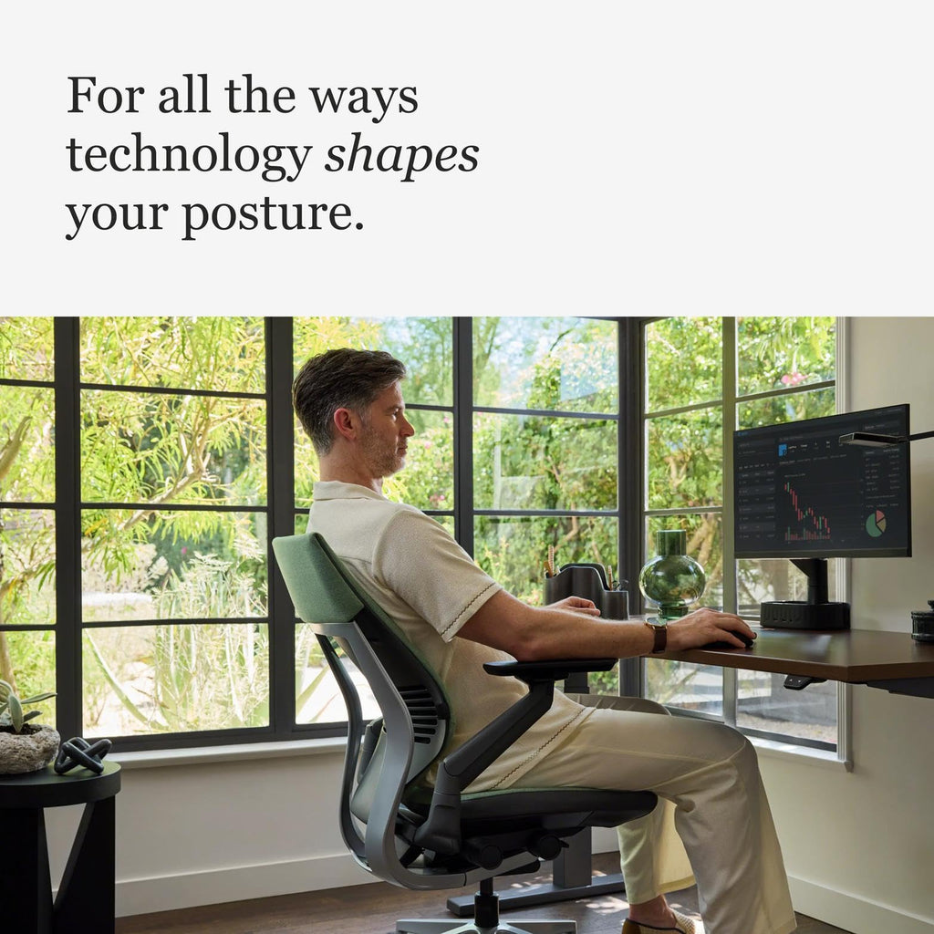 Steelcase Gesture Office Chair - Ergonomic Work Chair with Wheels for Carpet - Comfortable - Intuitive-to-Adjust for Desk - 360-Degree Arms