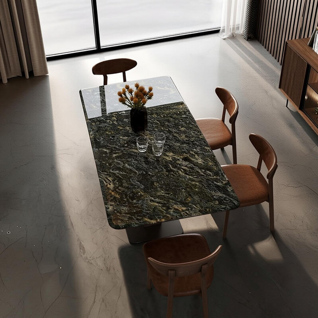 Onlystar Dining Table with Textured Sintered Stone Top