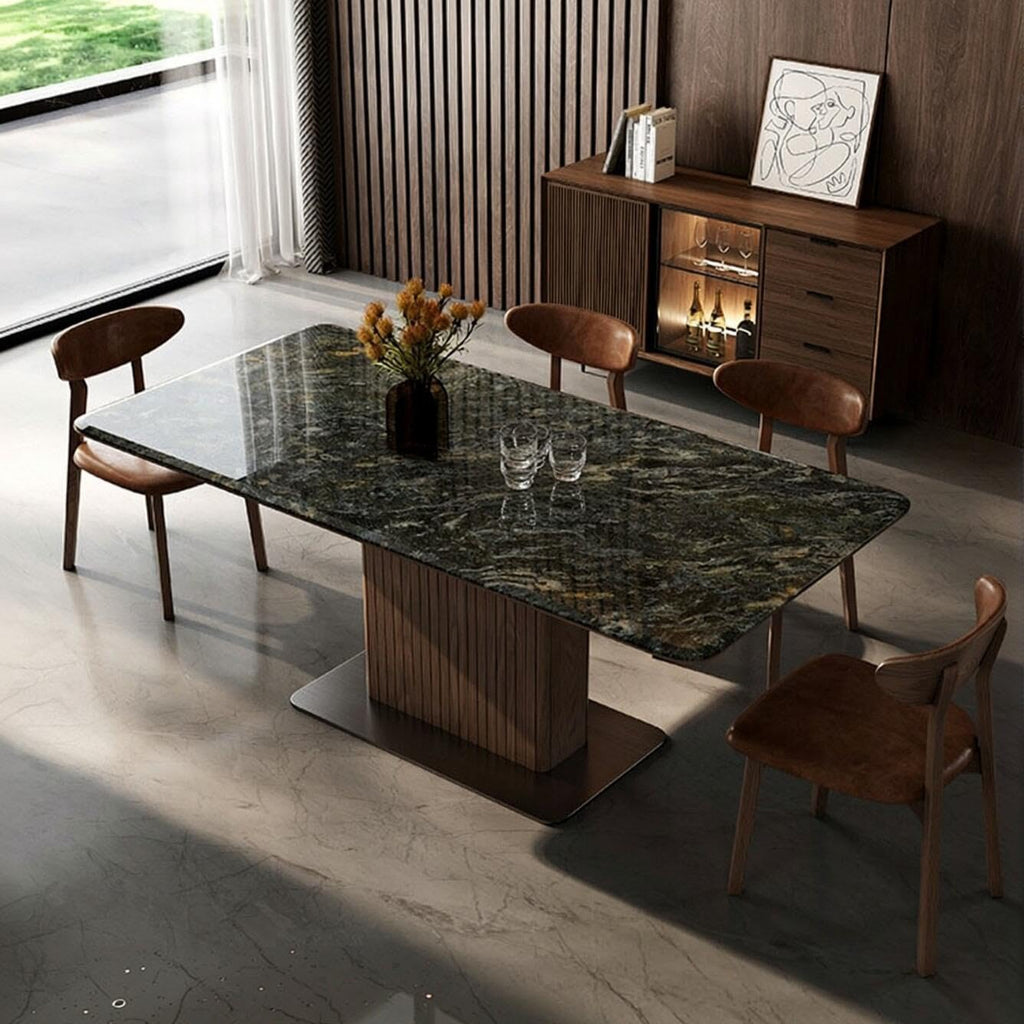 Onlystar Dining Table with Textured Sintered Stone Top