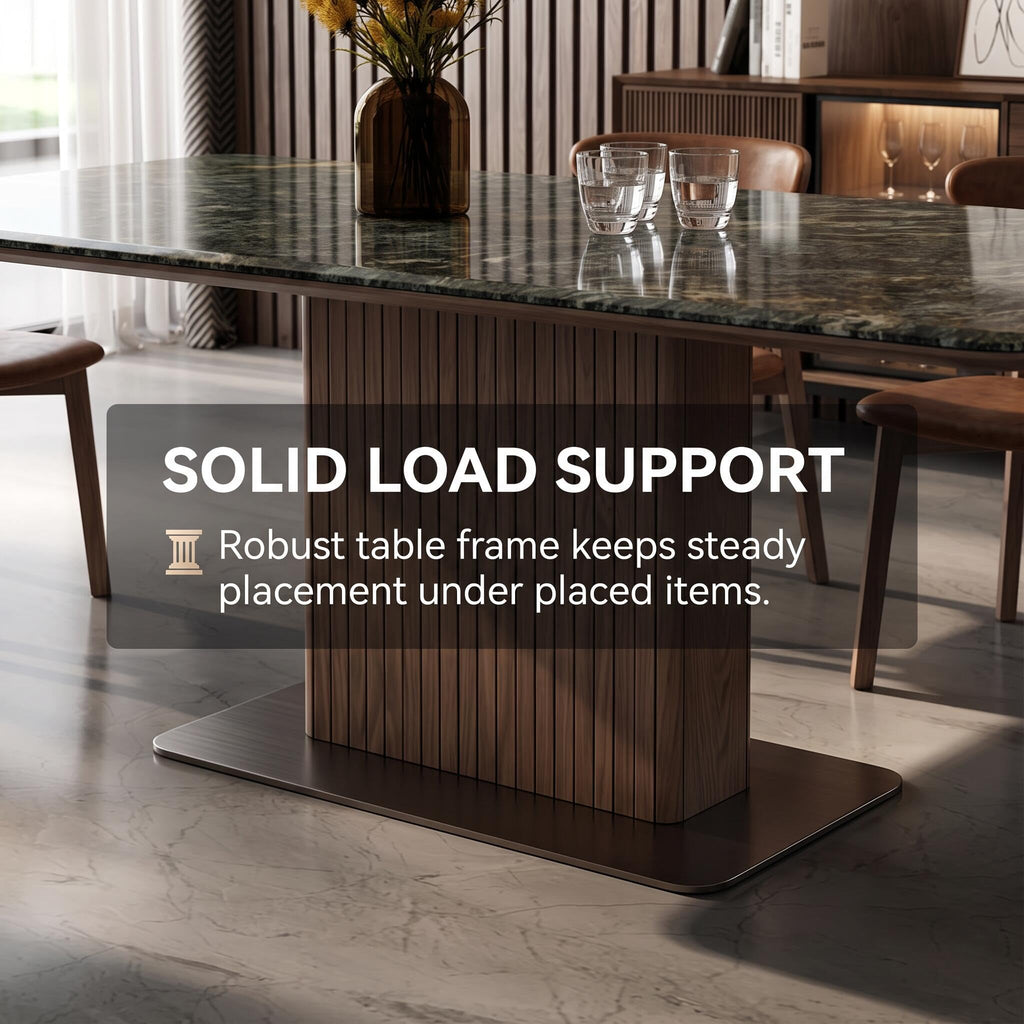 Onlystar Dining Table with Textured Sintered Stone Top