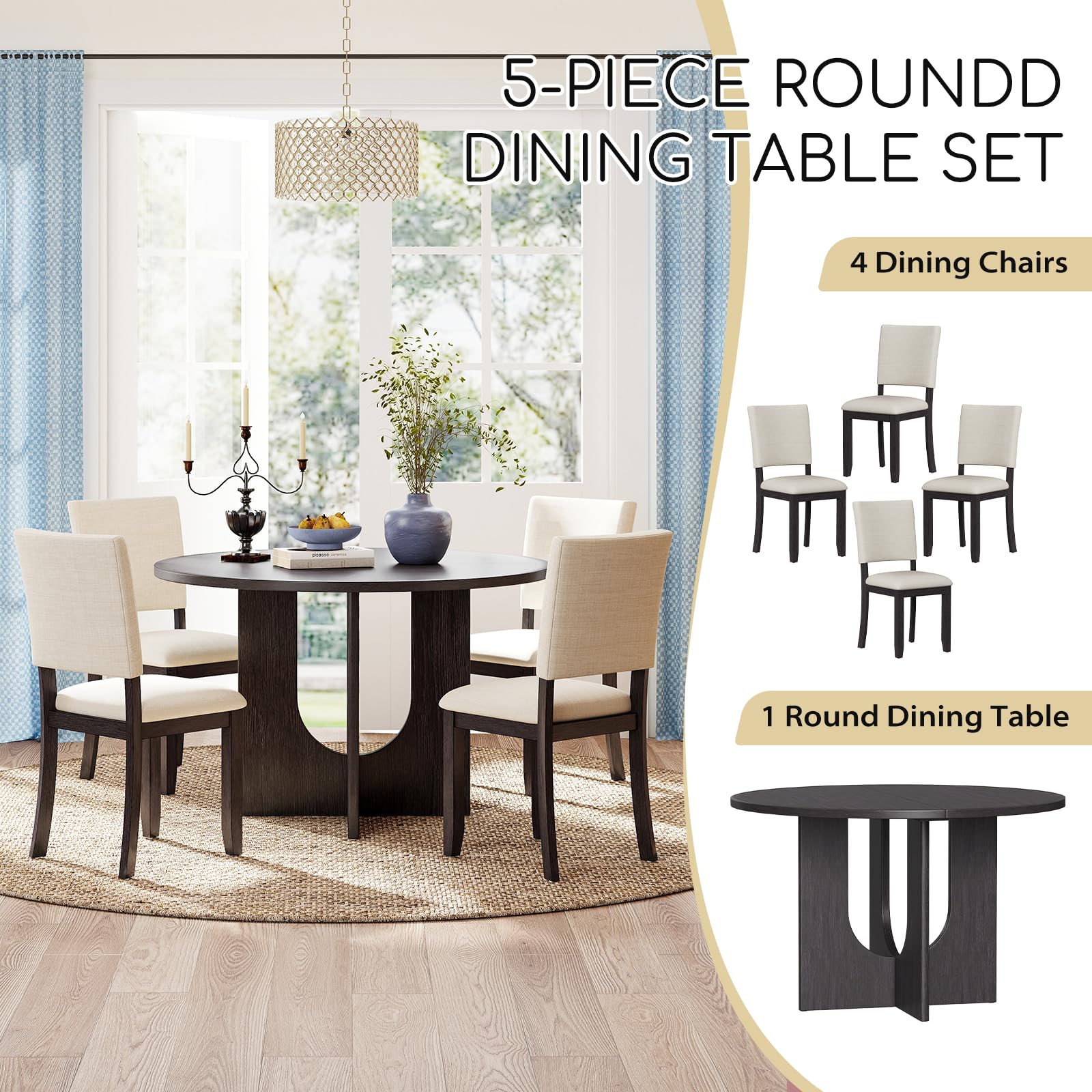 Zevemomo Dining Table Set