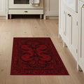 Washable Non-Slip Stain-Resistant Area Rug for Living Rooms