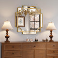 Kelly Miller 30"x48" Large Gold Mirror for Wall, Modern Decorative Mirror Rectangle Wall Vanity Mirror Bevelled Full Length for Bathroom Living Room Bedroom Farmhouse Fireplace Entryway