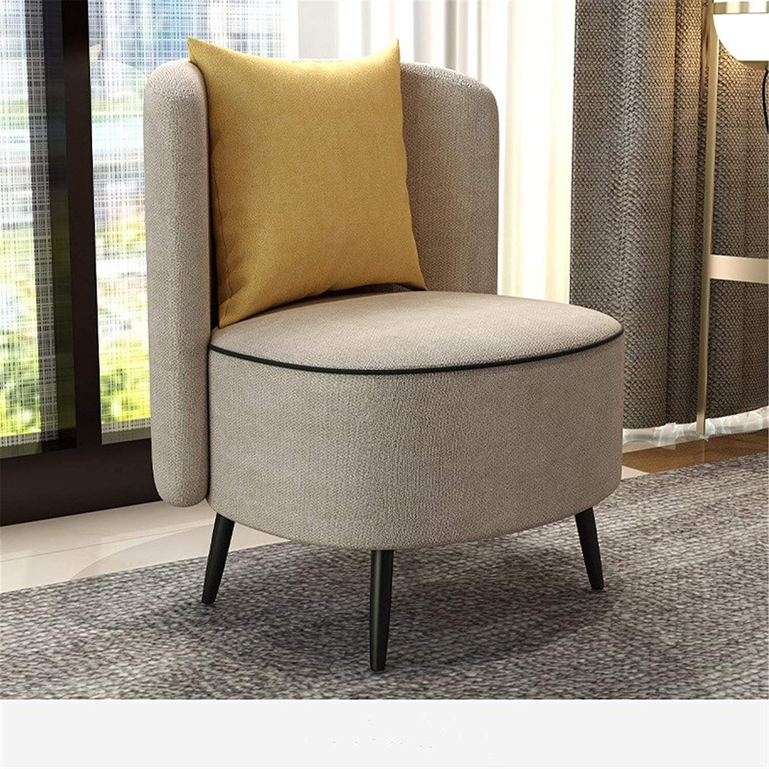 Simple Sofa Chair Living Room Chair Recliner Armchair Living Room Chair Accent Chair Bedroom Chair Linen Fabric Noggle Chair