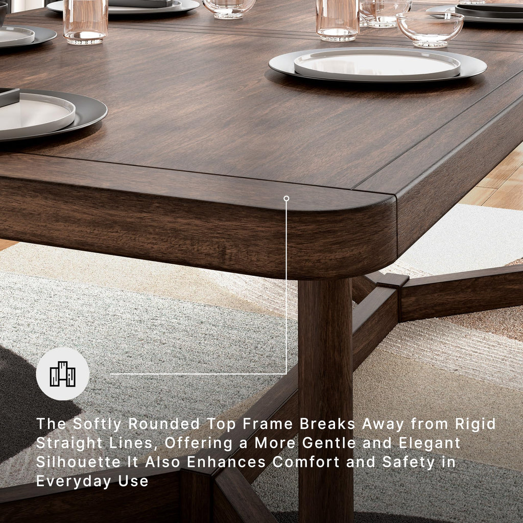 Signature Design by Ashley Cabalynn Farmhouse Dining Extension Table with 1 Removable Center Leaf, Light Brown